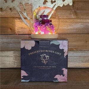 Preserved Roses Gift with LED Light